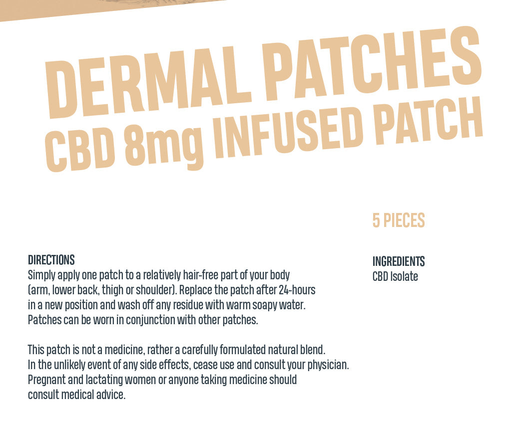 CBD 8mg Infused Patch – Patch Adam