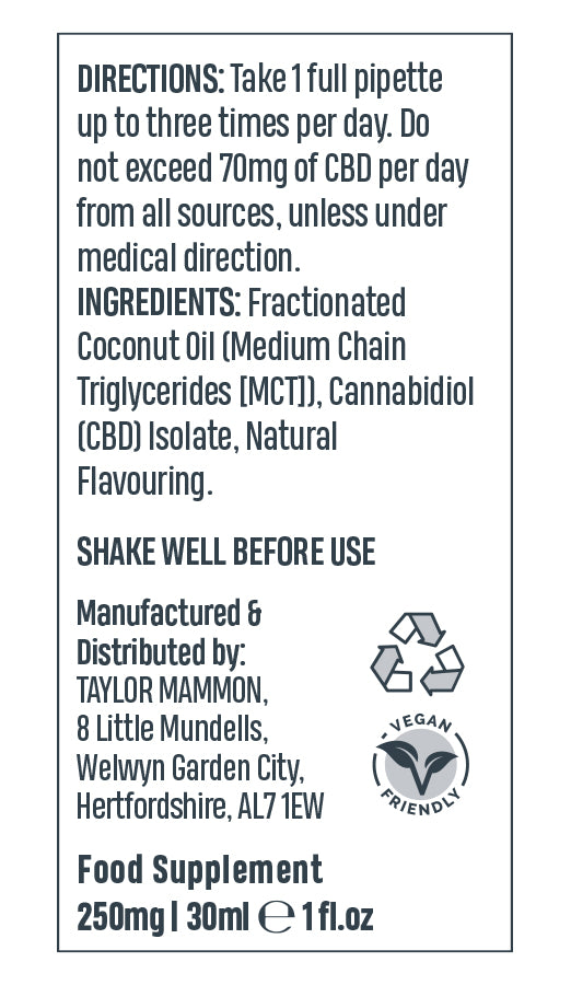 CBD Isolate Natural Drops