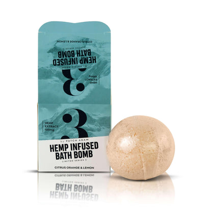 hemp infused bath bomb